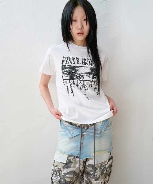 THEVINYLHOUSE(ザバイニルハウス)の「EYES DOWN TEE WHITE(Tシャツ/カットソー・メンズ・その他・SMALL/MEDIUM/LARGE)」の10枚目の写真