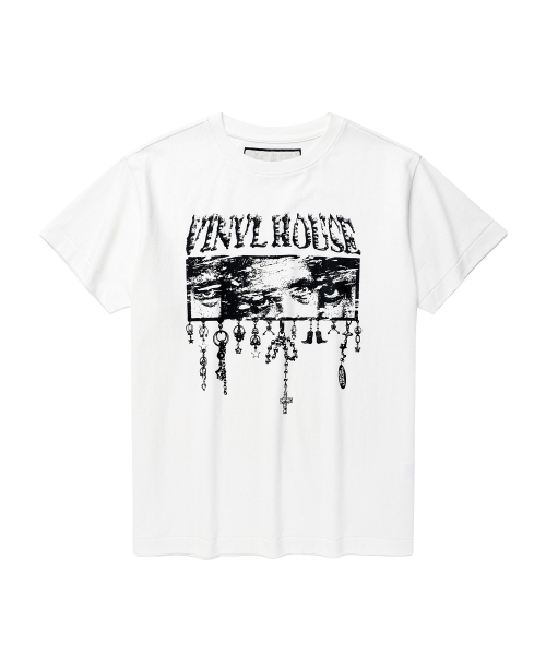THEVINYLHOUSE(ザバイニルハウス)の「EYES DOWN TEE WHITE(Tシャツ/カットソー・メンズ・その他・SMALL/MEDIUM/LARGE)」の5枚目の写真