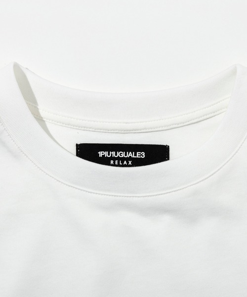 1PIU1UGUALE3 RELAX (ウノピゥウノウグァーレトレ リラックス)の「1PIU1UGUALE3 RELAX(ウノピゥウノウグァーレトレ リラックス)ネームパッチ半袖Tシャツ(Tシャツ/カットソー・メンズ・ホワイト/ブラック・XXL/XL/L/M/S)」の20枚目の写真