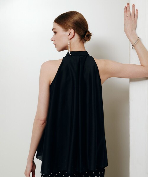 LOULOU WILLOUGHBY(ルルウィルビー)の「【LOULOU WILLOUGHBY】ラッフルレイヤーアメスリブラウス(シャツ/ブラウス・レディース・ブルーグリーン/オフホワイト/ブラック・2)」の5枚目の写真