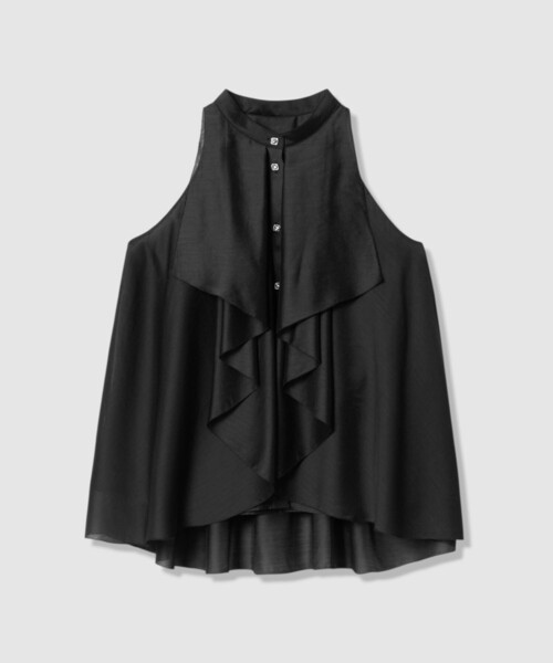 LOULOU WILLOUGHBY(ルルウィルビー)の「【LOULOU WILLOUGHBY】ラッフルレイヤーアメスリブラウス(シャツ/ブラウス・レディース・ブルーグリーン/オフホワイト/ブラック・2)」の8枚目の写真