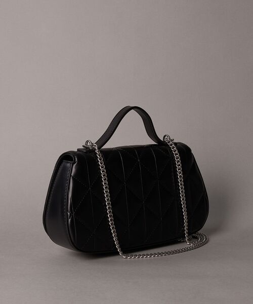 Calvin Klein（カルバン・クライン）の「キルティングトップハンドルバッグ（ボディバッグ/ウエストポーチ・レディース・サンドベージュ/ブラック・FREE）」の3枚目の写真