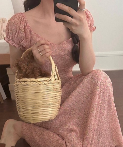 FAVORITO(ファヴォリート)の「花柄ワンピース(ワンピース・レディース・ブラック/ピンク・F)」の22枚目の写真