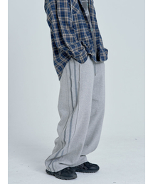 INEXCIS（イネクシス）の「リフレクトワイドパンツ（メランジ）（スウェットパンツ）」