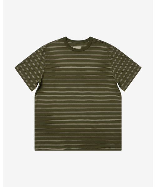 sortie(ソルティ)の「VTG Stripe T-Shirts (Khaki)(Tシャツ/カットソー・メンズ・その他・X-LARGE/LARGE/MEDIUM)」の1枚目の写真