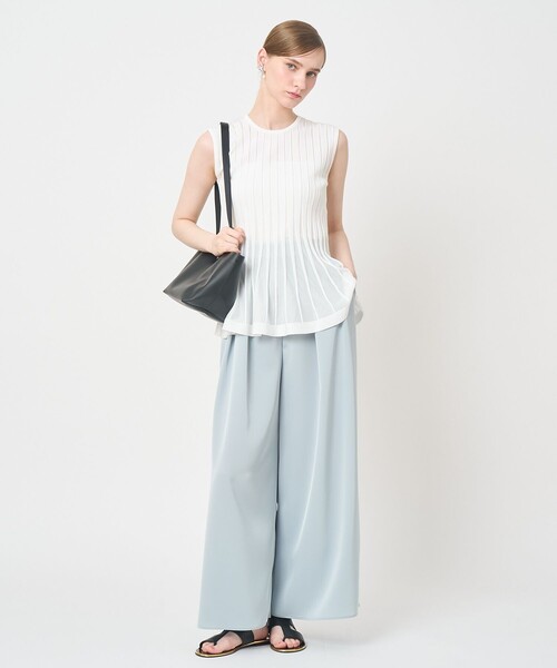 ANAYI(アナイ)の「シアーストライプフレア プルオーバー(ニット/セーター・レディース・ピンク/ホワイト/イエロー・38)」の18枚目の写真