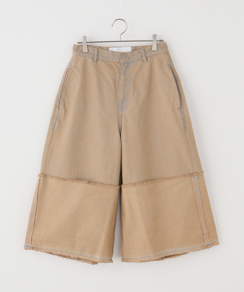 LIVINGTONE(リヴィントーン)の「【LIVINGTONE/リヴィントーン】別注DOLK4 - Flair culottes(その他パンツ・レディース・ベージュ・36/38)」の1枚目の写真