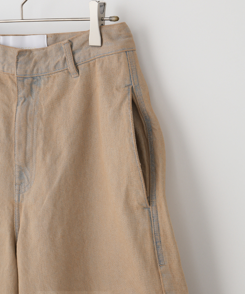 LIVINGTONE(リヴィントーン)の「【LIVINGTONE/リヴィントーン】別注DOLK4 - Flair culottes(その他パンツ・レディース・ベージュ・36/38)」の3枚目の写真