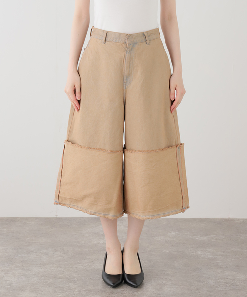 LIVINGTONE(リヴィントーン)の「【LIVINGTONE/リヴィントーン】別注DOLK4 - Flair culottes(その他パンツ・レディース・ベージュ・36/38)」の12枚目の写真