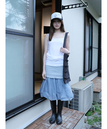 RIBBON SLEEVELESS(WHITE)