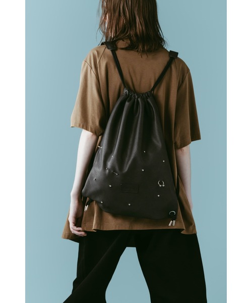 leather drawstring bag（バックパック/リュック）｜Knuth Marf