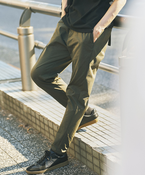 B.C STOCK(ベーセーストック)の「【吸水速乾・4WAY・防シワ・ウォッシャブル・接触冷感】スラブ TAKE IT EASY PT 2(その他パンツ・メンズ・グリーン/グレー/ブラック/チャコールグレー・SMALL/MEDIUM/LARGE/X-LARGE)」の4枚目の写真
