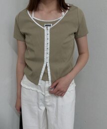 mline（エムライン）の「[mline]配色レイヤードT（Tシャツ/カットソー）」
