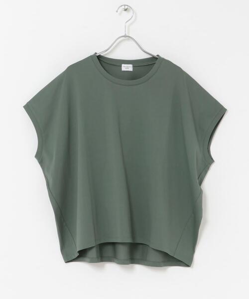URBAN RESEARCH DOORS（アーバンリサーチドアーズ）の「『UR TECH』汗染み防止ドルマンTシャツ（Tシャツ/カットソー・レディース・ネイビー/グリーン/オフホワイト/チャコールグレー・FREE）」の6枚目の写真