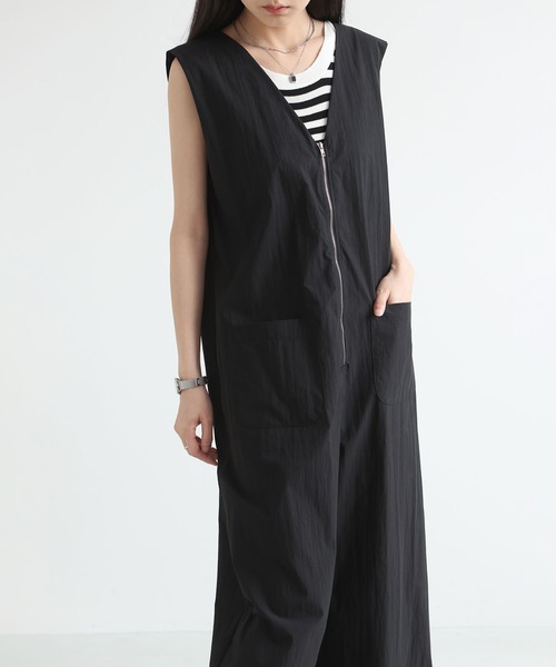 MAISON DE THERESE(メゾン ド テレーズ)の「前後2WAY ハーフジップサロペット(サロペット/オーバーオール・レディース・GRAY/Black/BROWN・M)」の11枚目の写真