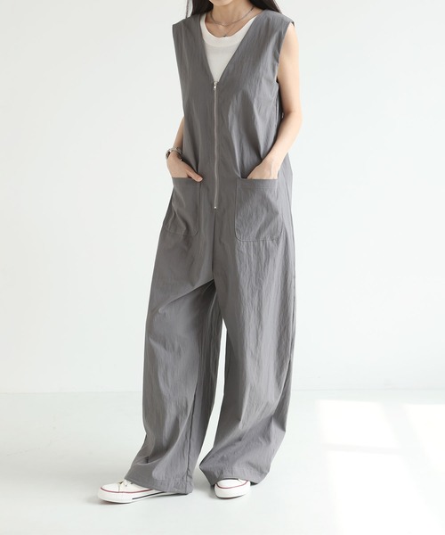 MAISON DE THERESE(メゾン ド テレーズ)の「前後2WAY ハーフジップサロペット(サロペット/オーバーオール・レディース・GRAY/Black/BROWN・M)」の14枚目の写真