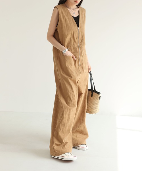MAISON DE THERESE(メゾン ド テレーズ)の「前後2WAY ハーフジップサロペット(サロペット/オーバーオール・レディース・GRAY/Black/BROWN・M)」の18枚目の写真