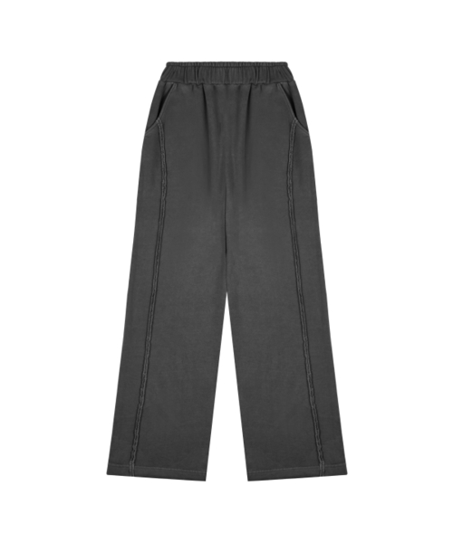 ABEEHUMS(アビハムズ)の「ピグメントダイングストリングワイドパンツ ABH357-301 チャコール(スウェットパンツ・レディース・チャコール・SMALL/MEDIUM)」の2枚目の写真