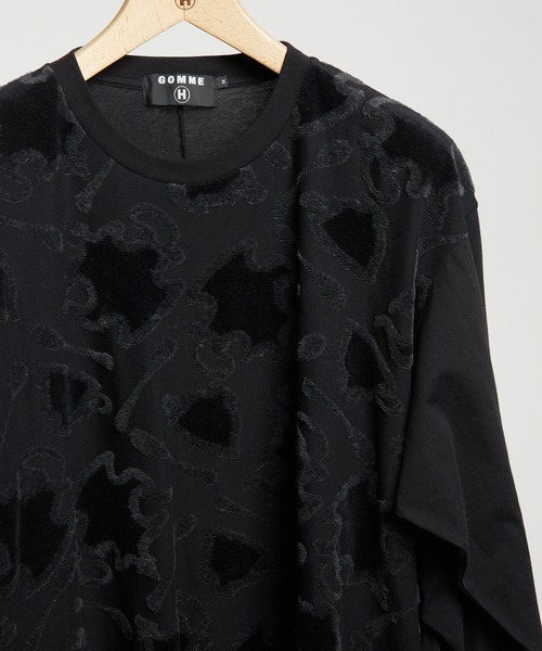 GOMME HOMME(ゴムオム)の「ジャガードコクーンT(Tシャツ/カットソー・メンズ・ブラック・MEDIUM)」の3枚目の写真