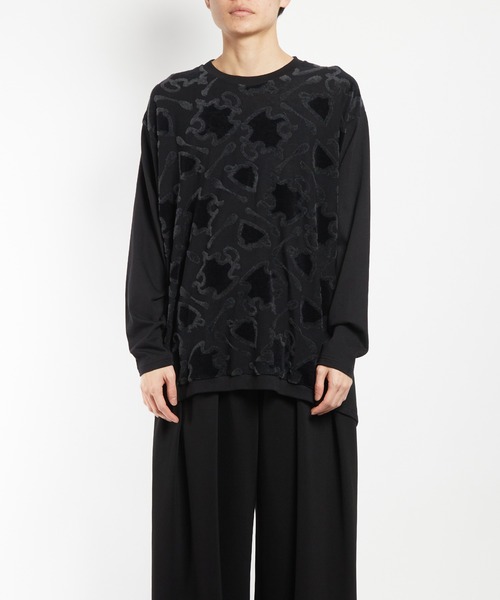 GOMME HOMME(ゴムオム)の「ジャガードコクーンT(Tシャツ/カットソー・メンズ・ブラック・MEDIUM)」の8枚目の写真