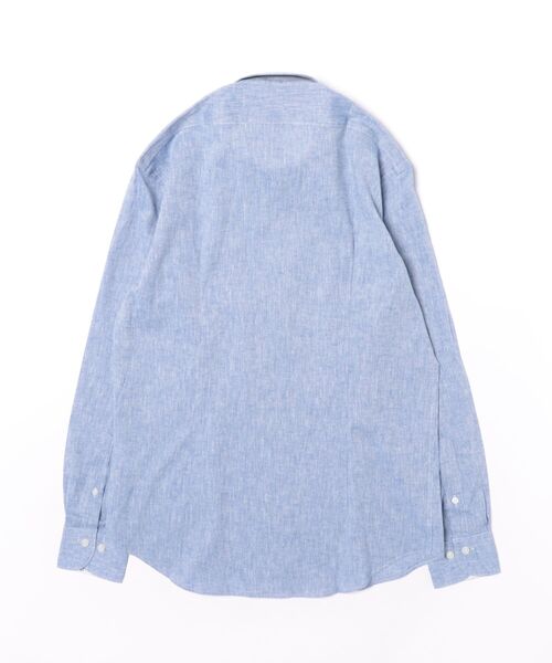 g-stage（ジーステージ）の「/g-stage/ 綿麻シャンブレーシャツ（シャツ/ブラウス・メンズ・ライトグリーン/イエロー/グレー/レッド/サックスブルー/ホワイト・48/50/46）」の18枚目の写真