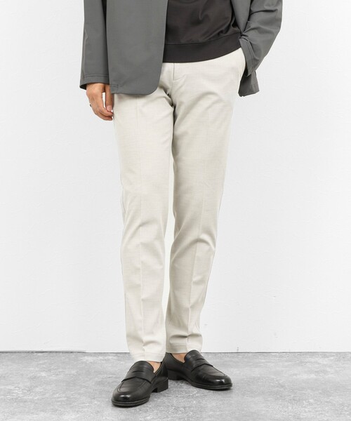 NOLLEY’S(ノーリーズ)の「《ビジカジ対応》INFITEX ロイヤルOX スリムフィットパンツ 26SS(その他パンツ・メンズ・アイボリー/グレー/ネイビー/ブルー・S/XXL/XL/L/M)」の5枚目の写真