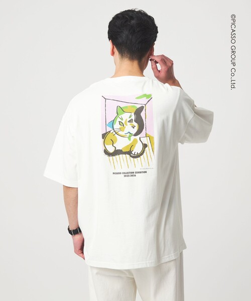 green label relaxing（グリーンレーベルリラクシング）の「【別注】＜PABLO PICASSO＞インスパイアアート プリント 半袖 Tシャツ カットソー（Tシャツ/カットソー・メンズ・その他1/その他4/その他2/その他3・XL/M/L）」の2枚目の写真
