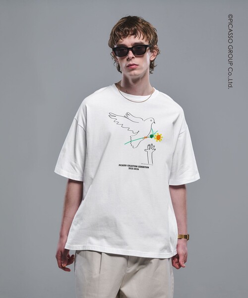 green label relaxing（グリーンレーベルリラクシング）の「【別注】＜PABLO PICASSO＞インスパイアアート プリント 半袖 Tシャツ カットソー（Tシャツ/カットソー・メンズ・その他1/その他4/その他2/その他3・XL/M/L）」の3枚目の写真