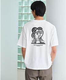 【別注】<PABLO PICASSO>インスパイアアート プリント 半袖 Tシャツ カットソー