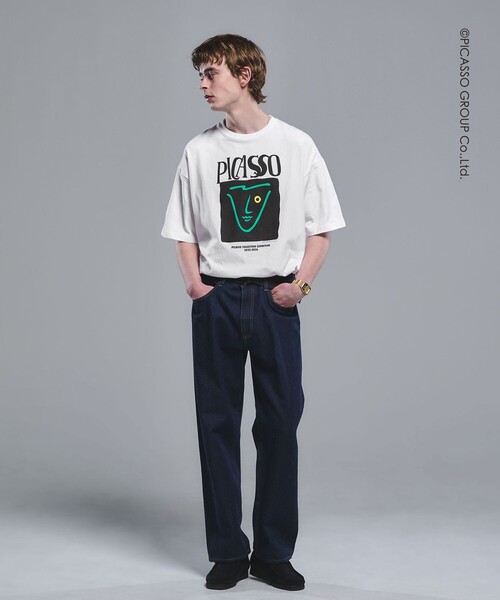 green label relaxing(グリーンレーベルリラクシング)の「【別注】<PABLO PICASSO>インスパイアアート プリント 半袖 Tシャツ カットソー(Tシャツ/カットソー・メンズ・その他1/その他4/その他2/その他3・XL/M/L)」の5枚目の写真
