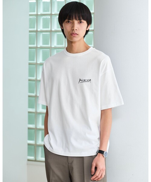 green label relaxing(グリーンレーベルリラクシング)の「【別注】<PABLO PICASSO>インスパイアアート プリント 半袖 Tシャツ カットソー(Tシャツ/カットソー・メンズ・その他1/その他4/その他2/その他3・XL/M/L)」の8枚目の写真