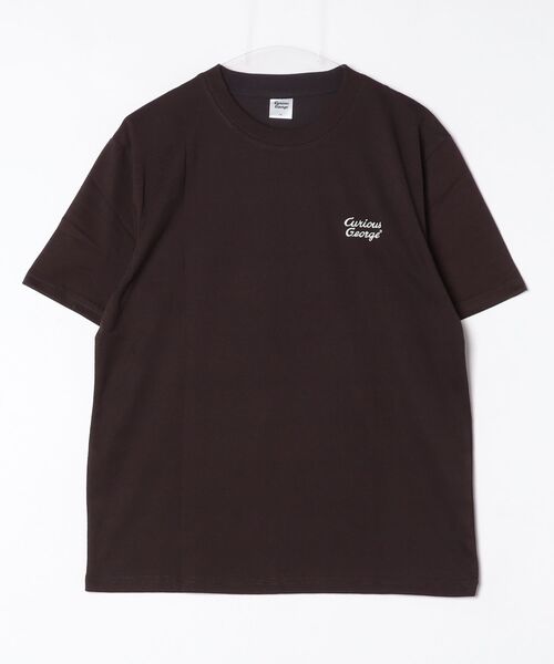 ALWAYS GOOD TIME（オルウェイズグッドタイム）の「【CuriousGeorge/おさるのジョージ】キャラクタープリント半袖Tシャツ(ＤＲＹ）（Tシャツ/カットソー・メンズ・サックスブルー/ブラック/ブラウン/グレイッシュベージュ・LARGE/MEDIUM）」の2枚目の写真