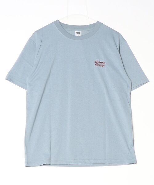 ALWAYS GOOD TIME（オルウェイズグッドタイム）の「【CuriousGeorge/おさるのジョージ】キャラクタープリント半袖Tシャツ(ＤＲＹ）（Tシャツ/カットソー・メンズ・サックスブルー/ブラック/ブラウン/グレイッシュベージュ・LARGE/MEDIUM）」の4枚目の写真