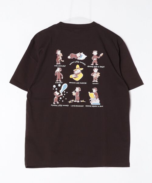 ALWAYS GOOD TIME（オルウェイズグッドタイム）の「【CuriousGeorge/おさるのジョージ】キャラクタープリント半袖Tシャツ(ＤＲＹ）（Tシャツ/カットソー・メンズ・サックスブルー/ブラック/ブラウン/グレイッシュベージュ・LARGE/MEDIUM）」の6枚目の写真