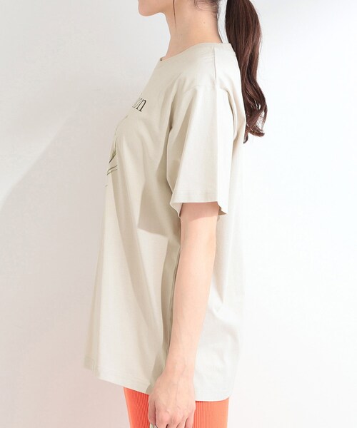 SHOO・LA・RUE(シューラルー)の「【綿100%/ひんやり/S-LL】選べる3柄 大人のプリントTシャツ(Tシャツ/カットソー・レディース・ピンク系1/ベージュ系2/ブラウン系その他2/ホワイト系1/サックスブルー系1/ブラック系2・02/03/01/04)」の11枚目の写真