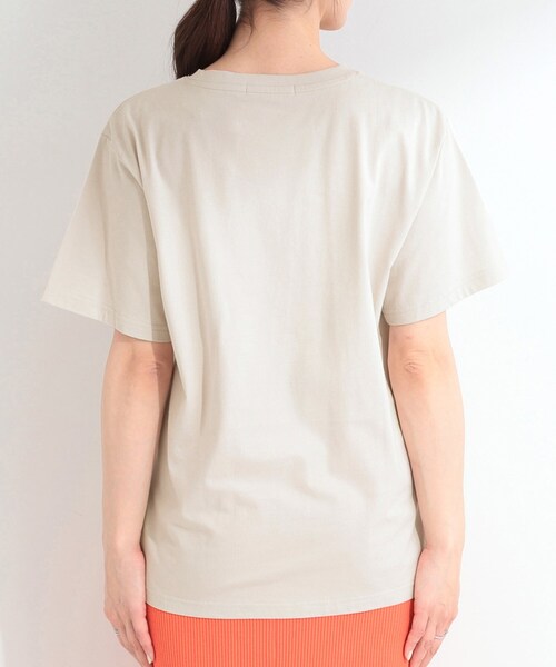 SHOO・LA・RUE(シューラルー)の「【綿100%/ひんやり/S-LL】選べる3柄 大人のプリントTシャツ(Tシャツ/カットソー・レディース・ピンク系1/ベージュ系2/ブラウン系その他2/ホワイト系1/サックスブルー系1/ブラック系2・02/03/01/04)」の10枚目の写真