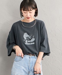 REMI RELIEF（レミレリーフ）の「[REMI RELIEF/レミレリーフ] 別注 ビッグシルエット SP加工プリントTシャツ（Tシャツ/カットソー）」