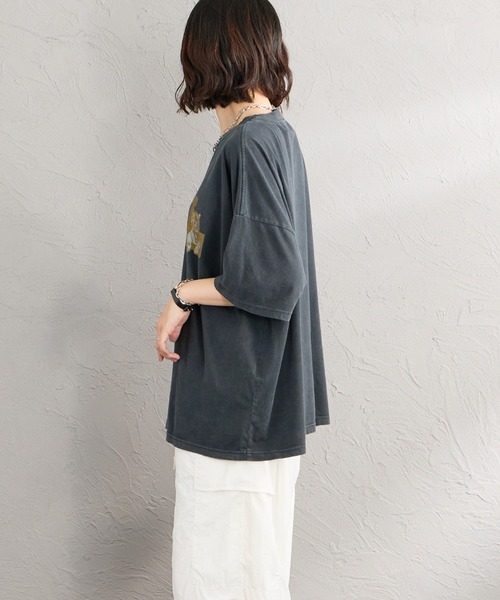 REMI RELIEF（レミレリーフ）の「[REMI RELIEF/レミレリーフ] 別注 ビッグシルエット SP加工プリントTシャツ（Tシャツ/カットソー・レディース・D/B/C/A/F/E・F/S/M）」の20枚目の写真