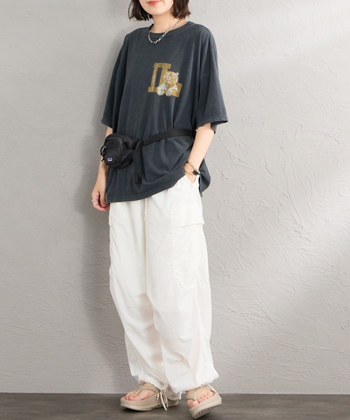 REMI RELIEF（レミレリーフ）の「[REMI RELIEF/レミレリーフ] 別注 ビッグシルエット SP加工プリントTシャツ（Tシャツ/カットソー・レディース・D/B/C/A/F/E・F/S/M）」の22枚目の写真