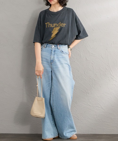 REMI RELIEF（レミレリーフ）の「[REMI RELIEF/レミレリーフ] 別注 ビッグシルエット SP加工プリントTシャツ（Tシャツ/カットソー・レディース・D/B/C/A/F/E・F/S/M）」の12枚目の写真