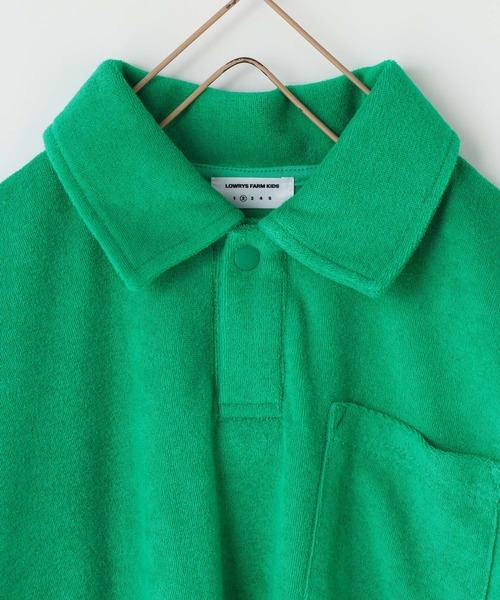 LOWRYS FARM(ローリーズファーム)の「パイルポロSS 831277(Tシャツ/カットソー・キッズ・グレー/グリーン/ネイビー・140cm/130cm/120cm/110cm/150cm)」の4枚目の写真