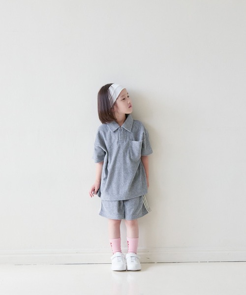 LOWRYS FARM(ローリーズファーム)の「パイルポロSS 831277(Tシャツ/カットソー・キッズ・グレー/グリーン/ネイビー・140cm/130cm/120cm/110cm/150cm)」の13枚目の写真