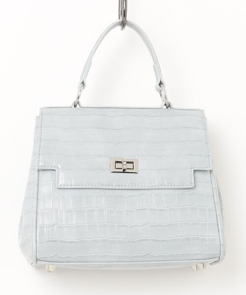 Ray BEAMS(レイビームス)の「◎クロコフラップBAG(トートバッグ・レディース・ダークブラウン/サックスブルー・ONE SIZE)」の2枚目の写真