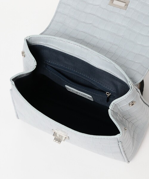 Ray BEAMS(レイビームス)の「クロコ フラップ バッグ(トートバッグ・レディース・ダークブラウン/サックスブルー・ONE SIZE)」の10枚目の写真