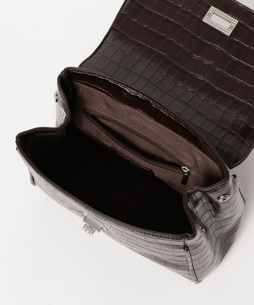 Ray BEAMS(レイビームス)の「クロコ フラップ バッグ(トートバッグ・レディース・ダークブラウン/サックスブルー・ONE SIZE)」の14枚目の写真