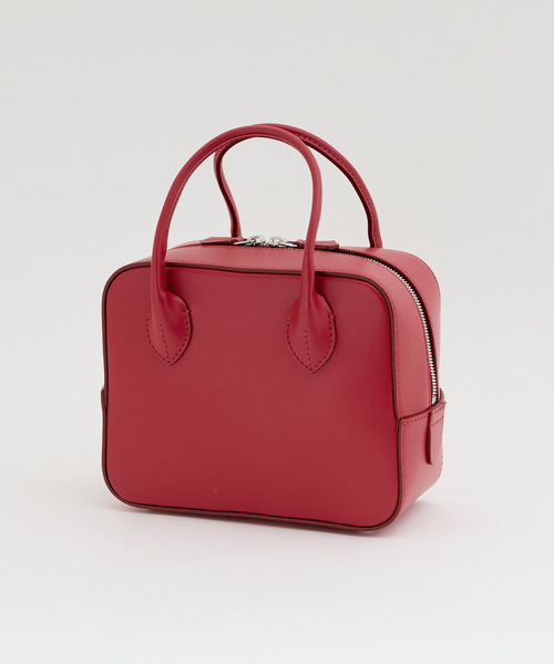 martinique(マルティニーク)の「《別注》【MAISON CANAU/メゾンカナウ】SMOOTH BOX-BOSTON(S)(ハンドバッグ・レディース・レッド・FREE)」の5枚目の写真