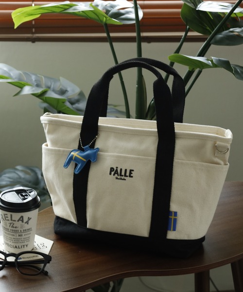 FUNALIVE(ファンアライブ)の「PALLE 2WAY多機能キャンバストート ショルダーバッグ(トートバッグ・レディース・グリーン/ベージュ/ブラック/グレー・ONE SIZE)」の6枚目の写真