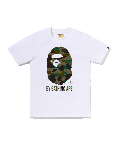 A BATHING APE(アベイシングエイプ)の「1ST CAMO BY BATHING APE TEE(Tシャツ/カットソー・レディース・ホワイト×ピンク/ブラック×グリーン/ホワイト×グリーン/ブラック×ピンク・X-SMALL/MEDIUM/SMALL/XX-SMALL)」の2枚目の写真