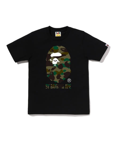 A BATHING APE(アベイシングエイプ)の「1ST CAMO BY BATHING APE TEE(Tシャツ/カットソー・レディース・ホワイト×ピンク/ブラック×グリーン/ホワイト×グリーン/ブラック×ピンク・X-SMALL/MEDIUM/SMALL/XX-SMALL)」の4枚目の写真