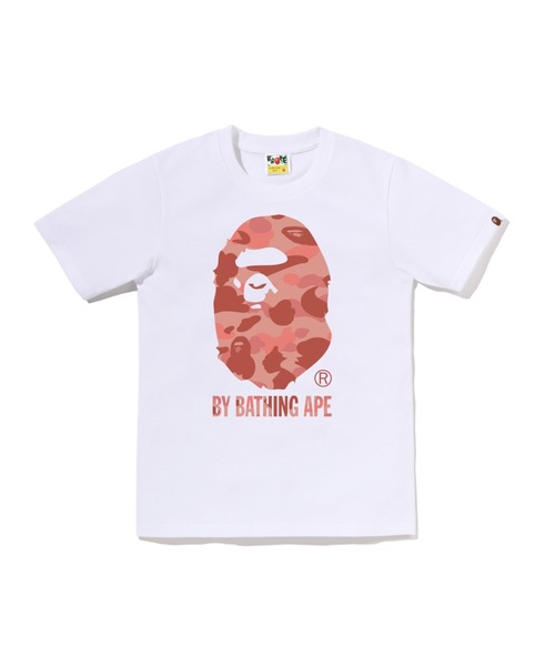 A BATHING APE(アベイシングエイプ)の「1ST CAMO BY BATHING APE TEE(Tシャツ/カットソー・レディース・ホワイト×ピンク/ブラック×グリーン/ホワイト×グリーン/ブラック×ピンク・X-SMALL/MEDIUM/SMALL/XX-SMALL)」の3枚目の写真